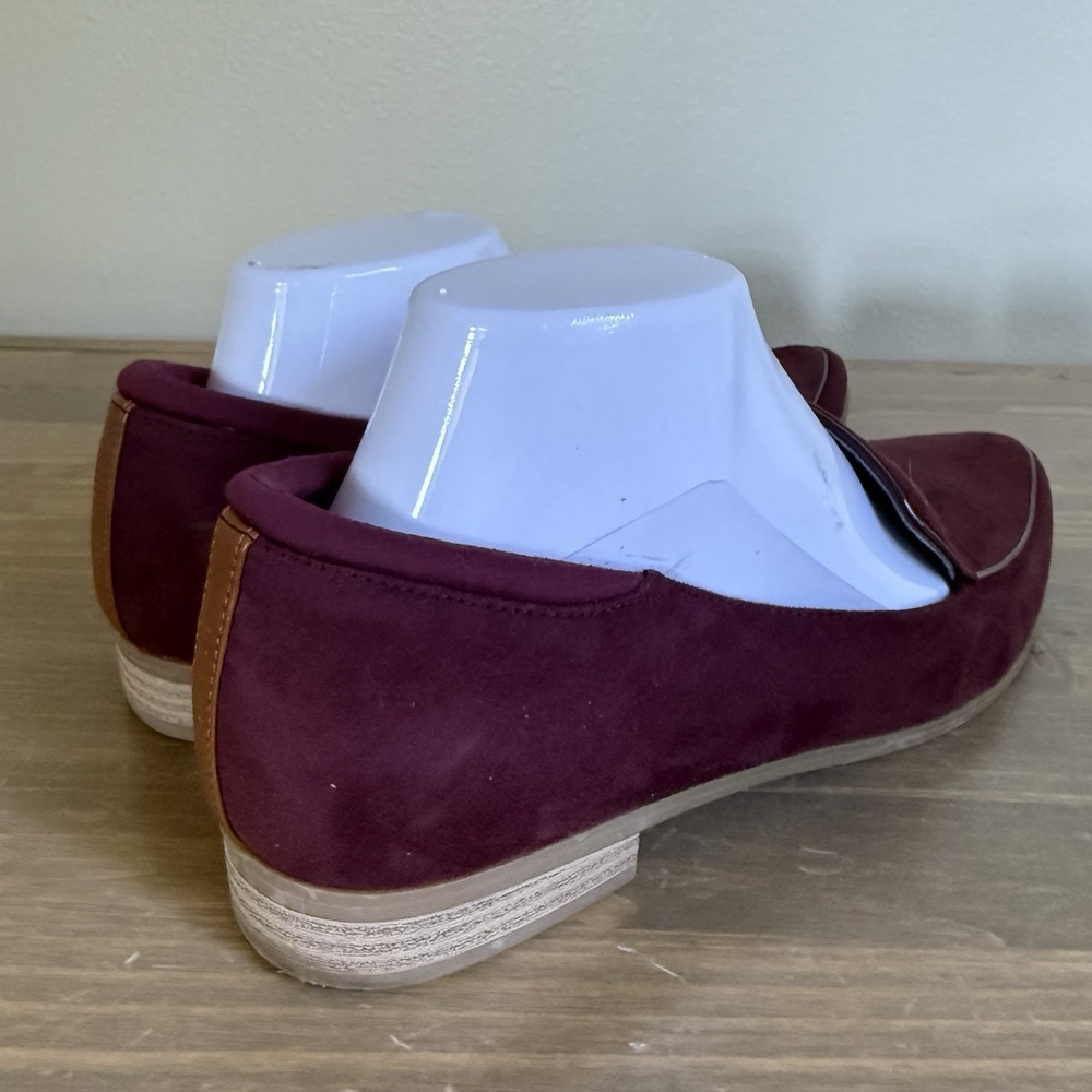 Dr. Scholls Womens 9.5M Burgundy Maroon Lark Slip On Lark Loafers Flats Shoes - Picture 4 of 8